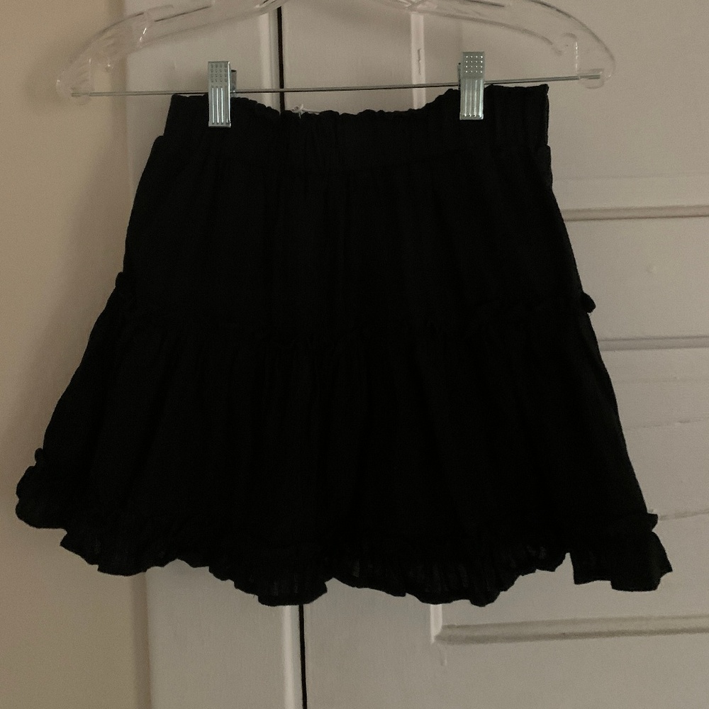 Princess Polly Madalaine Black Mini Skirt